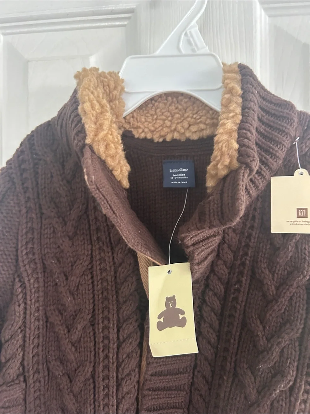 BABY GAP BRIOWM KNIT TODDLER SWEATER SIZE 18-24 M NWT
